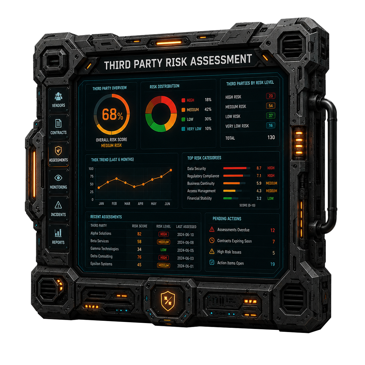 third party risk assessment banner illustration